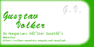 gusztav volker business card